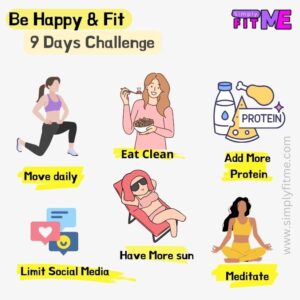 "Be Happy & Fit" 9 Days Challenge For Beginners